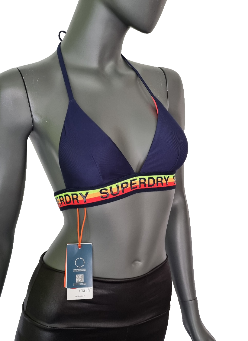 Superdry Bikini Triangel Oberteil Rich navy dunkelblau Gr.S 36/38