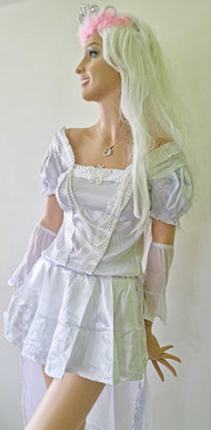 Faschingskostüm Karneval Schneekönigin Gr.38-40