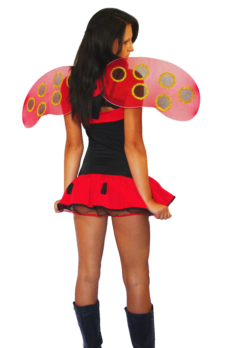 Faschingskostüm Karneval Marienkäfer stretch Gr.34-38 onesize