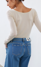 Zeige Bild Calvin Klein Jeans Bootcut-Jeans authentic boot mid blue high rise  Gr.W34 L30 2