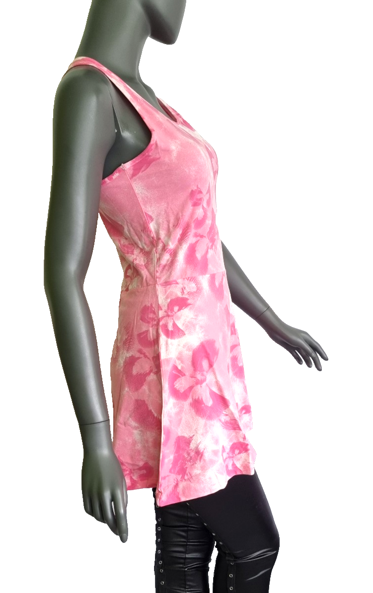 Adidas Damen Floral Graphic Single Jersey Dress rosa pink Gr.S,M,L