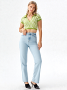 Zeige Bild Tommy Jeans Julie ultra high straight Bootcut hellblau Gr.W34 L32 2