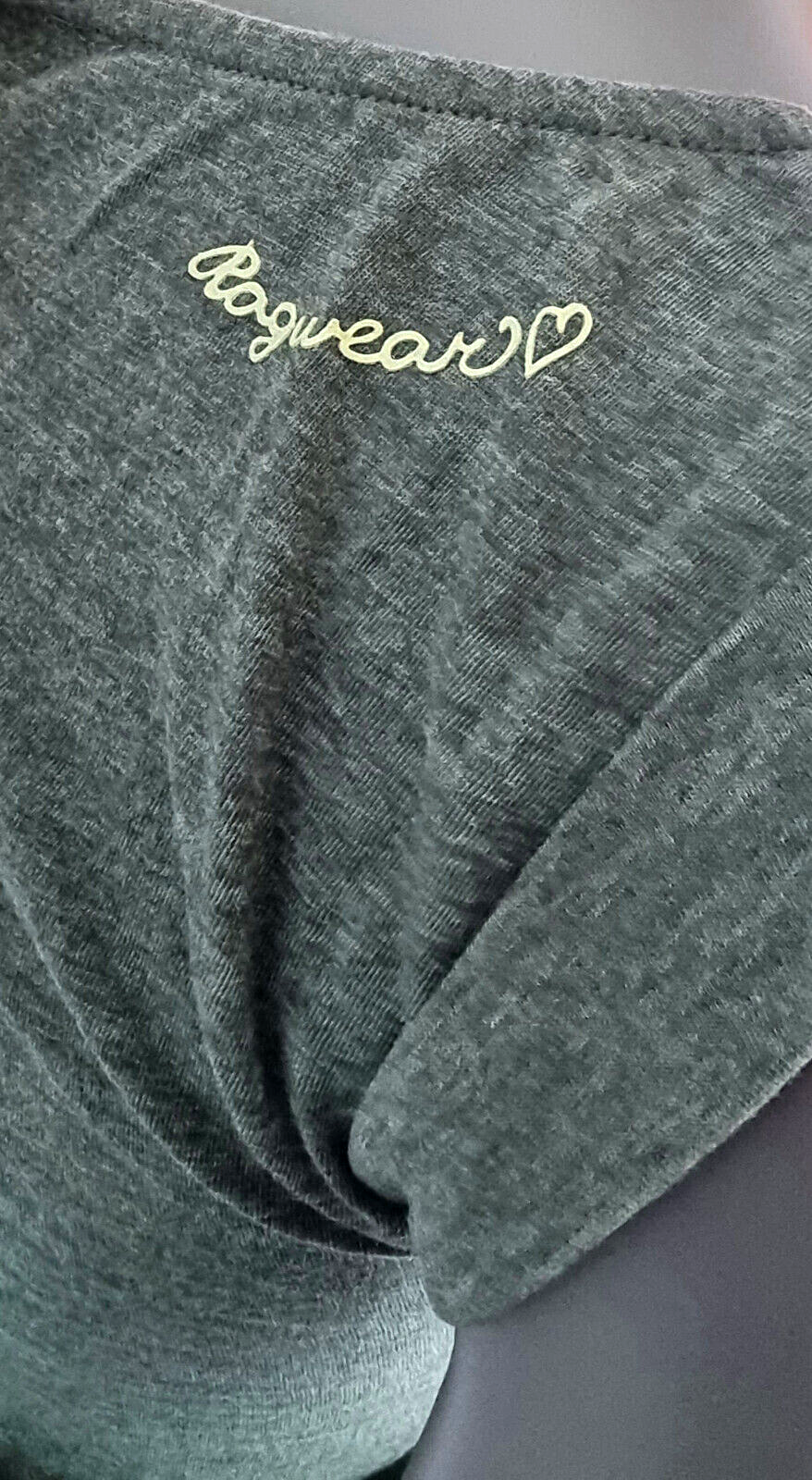 Ragwear Sommerkleid Tagg grün melange mit Gürtel Gr.XS,S,M