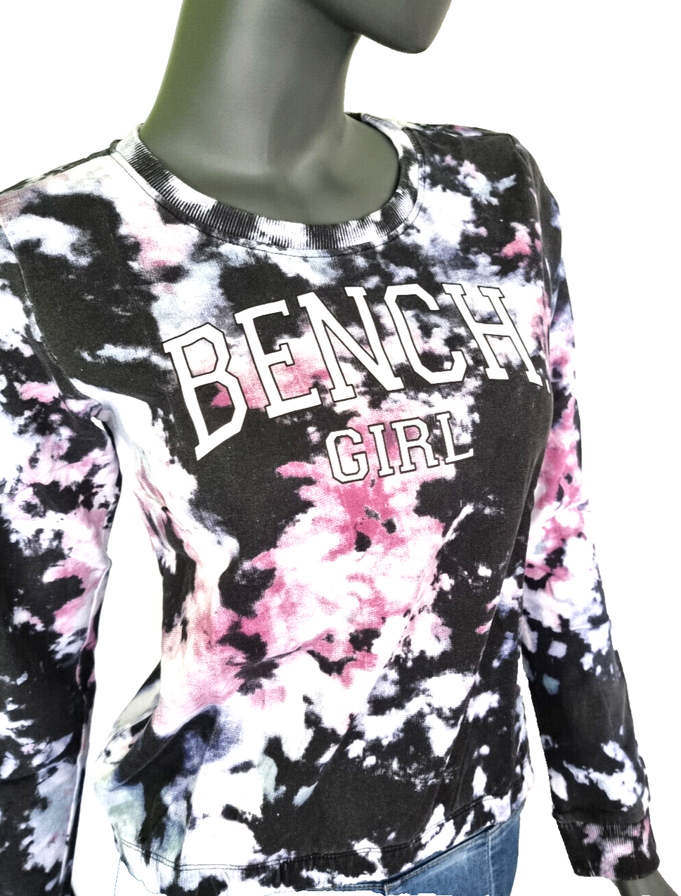 Bench Batik Sweatshirt Longsleeve Gummibund Gr. 164/170 auch  34/36