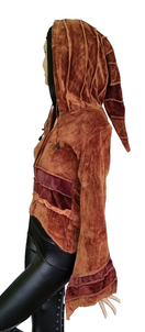 Zeige Bild Gugel Zipfeljacke Samt Vintage Look Goa Ethno Gothic Medieval Hippie Gr.34/36 4