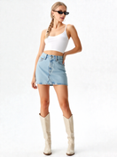 Zeige Bild Tommy Hilfiger Jeansrock Minirock A-Linie Izzie Gr.W32 (40-42) 4