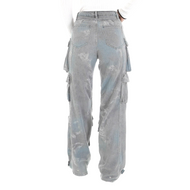 Laulia Damen High Waist Jeans Cargo Pant Gr.XL/38-40