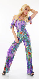 Zeige Bild Jenny Fashion l Gipsy elegant Sommeroverall lila, violett Gr.34-38 2