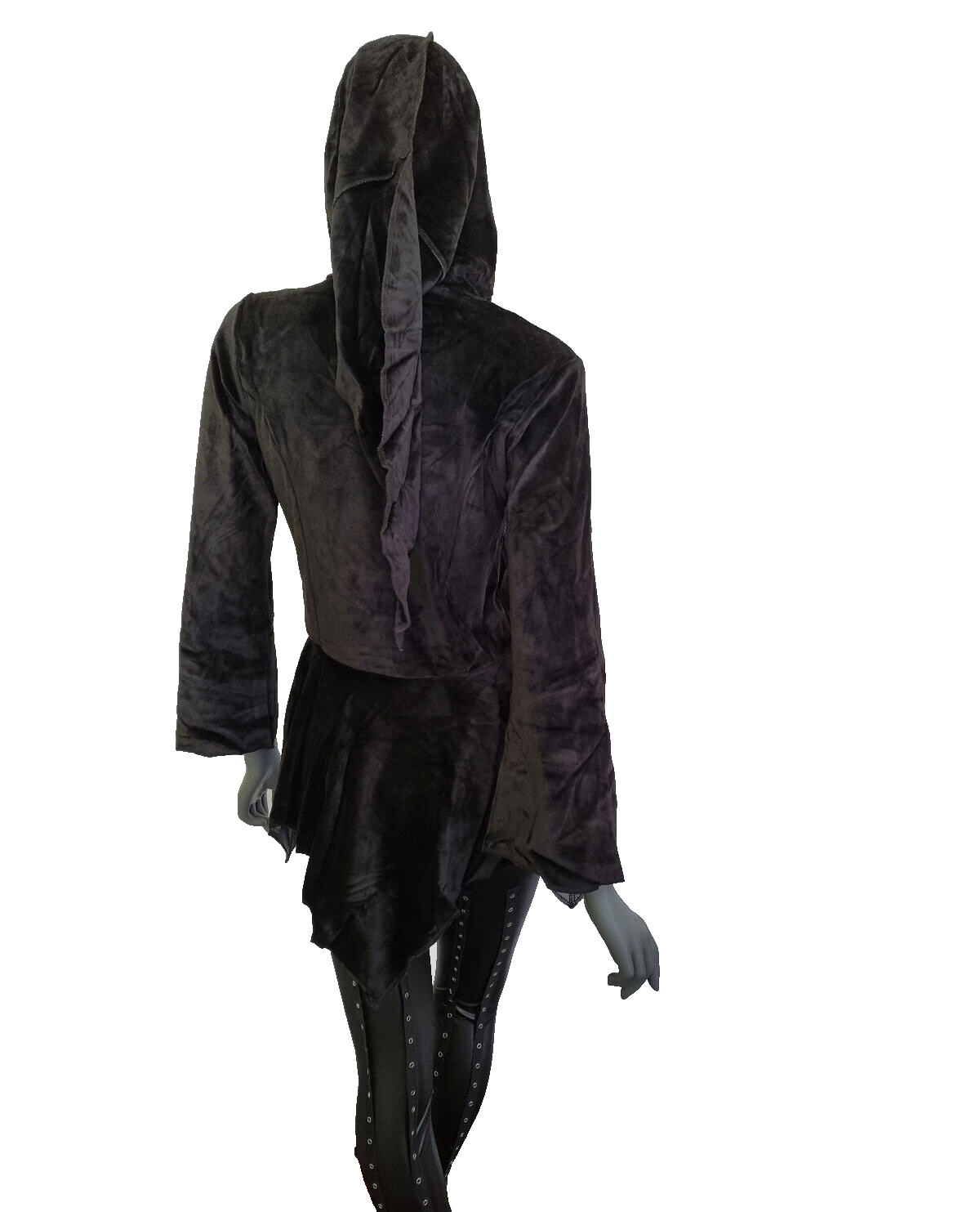 Gugel Nickisweater Vintage Look Mittelalter Gothic Pixie  rot  Gr.34-38 kl.40