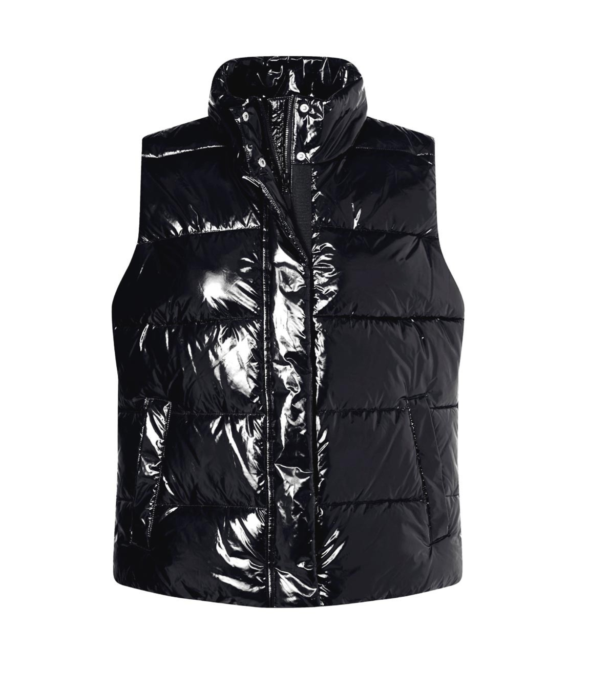 SteppWeste Lack Optik schwarz Gr.34-50