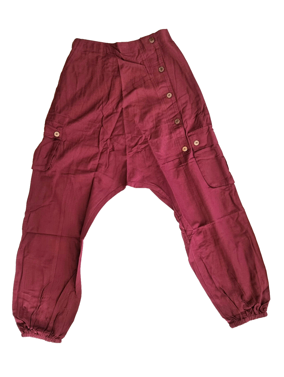 Haremshose Pumphose Aladinhose Pluderhose Yoga Goa Sarouel Baggy rot 40/42