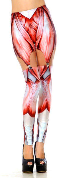 Sexy Garter Leggings Muscle  Gr.34/36