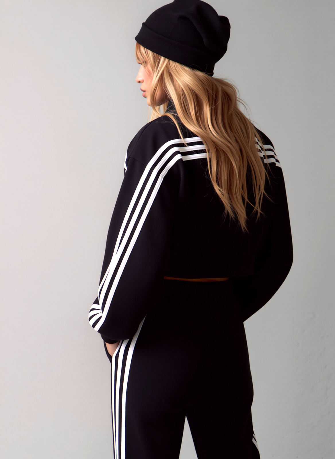 Adidas Adidas Future Icons Bomberjacke Sweatjacke Black/White Gr.XL/42-44