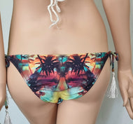 Häkelbikini Tropical Push Up Cup A/B Gr.34