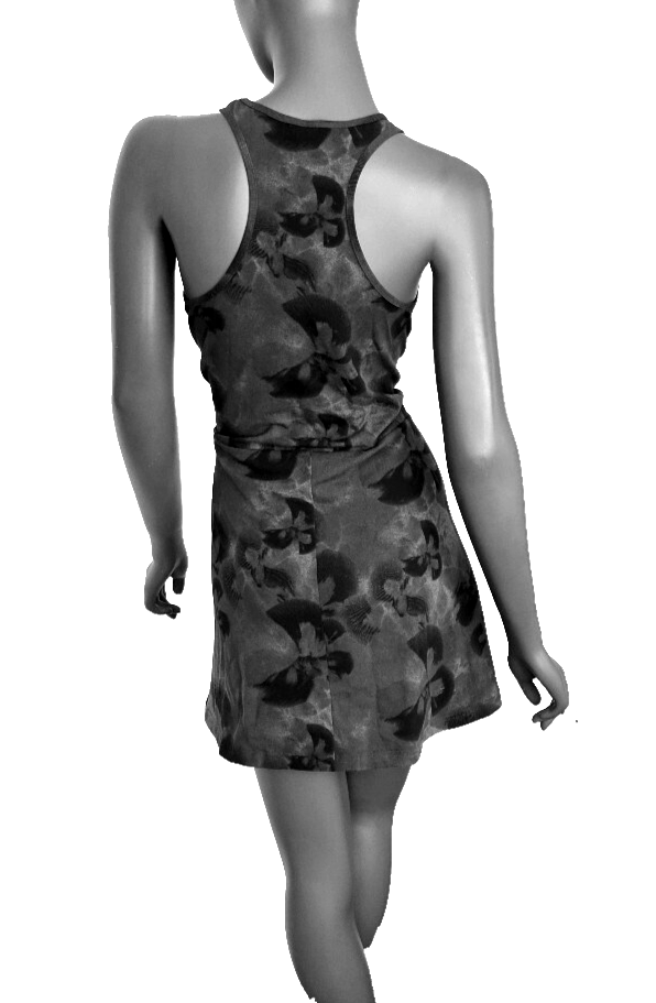 Adidas Damen Floral Graphic Single Jersey Dress grün grau Gr.2XL/46-48