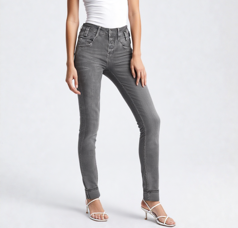 Gang Jeans 94Carli Skinny Fit grau stretch Gr.W33