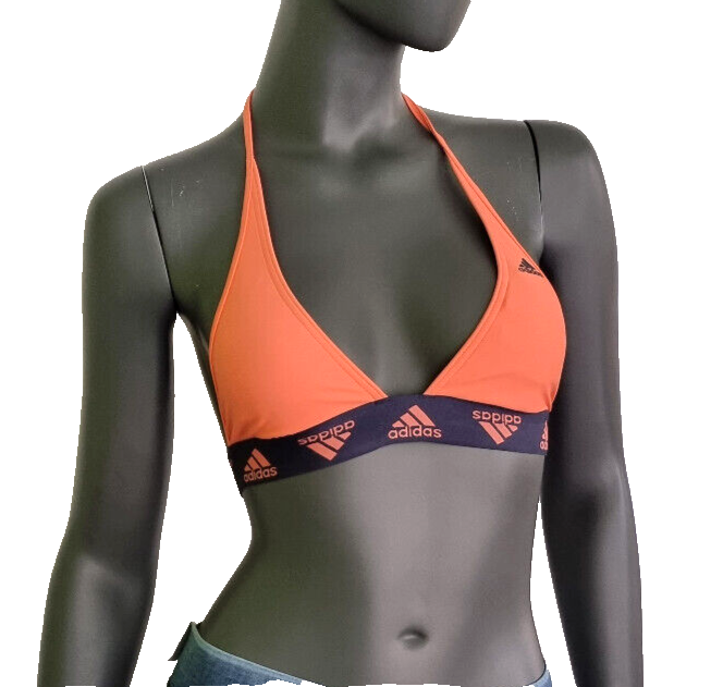 Adidas Neckholder Bikini Set HR4397 orange blau  Gr.XS