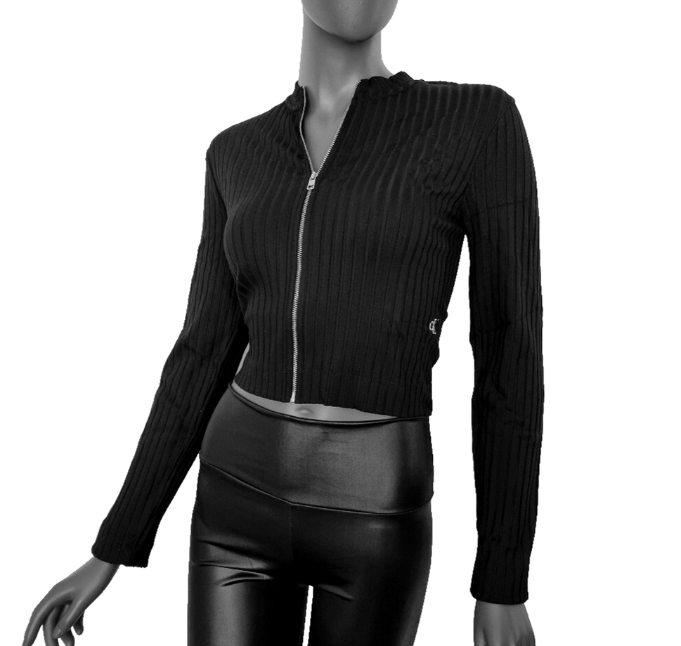 Calvin Klein short Shirtjacke Rib Zip Gr.XL 40