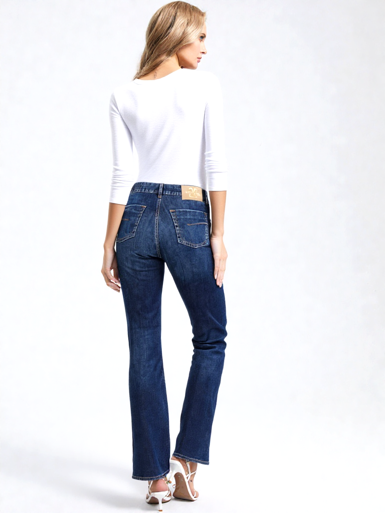 Herrlicher Lucky 20 Bootcut Jeans blau Jubiläum Gr.w28-w34 Länge 32