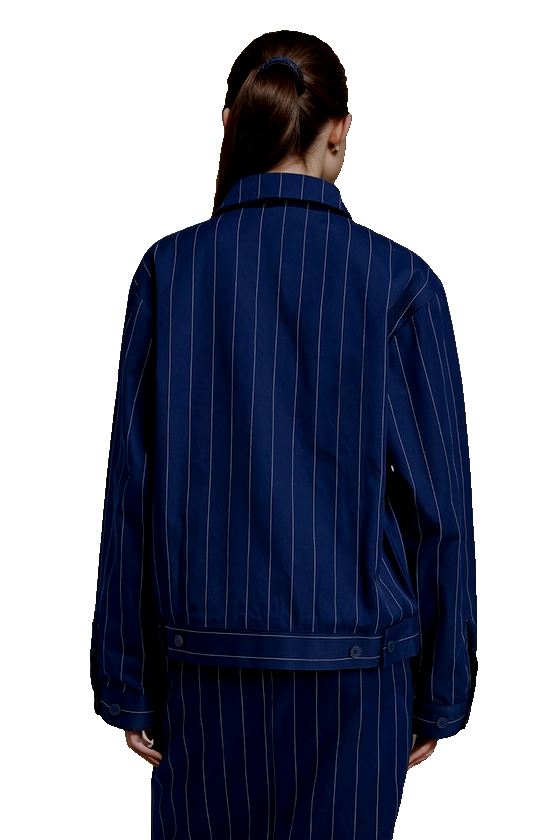 Adidas Pinstripe Harrington Jacket dunkelblau Gr.2XL-3 XL