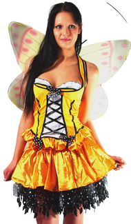 Faschingskostüm Karneval Butterfly Schmetterling Fee Blumenfee Gr.34/36 kl.38