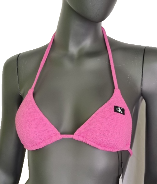 Calvin Klein Bikinioberteil Triangel Rosa Monogram Push up Gr.S Cup A/B