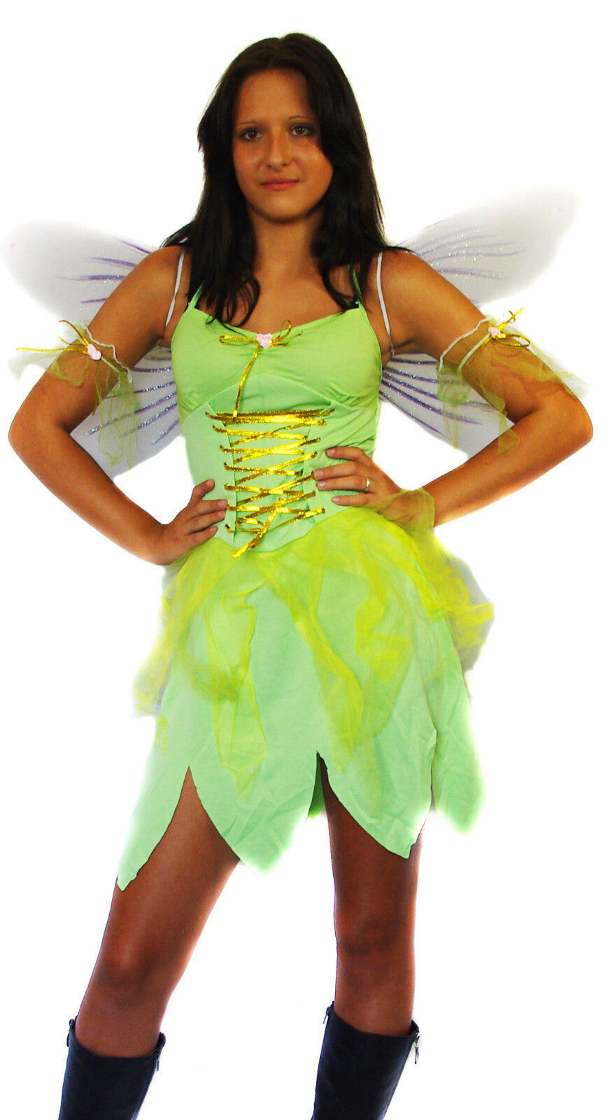 Faschingskostüm Karneval Elfe Fee Fairy Waldelfe Gr.38/40