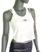 Zeige Bild Calvin Klein Badge Rib double Layer Top crop black Gr.XXXL 44-46 3