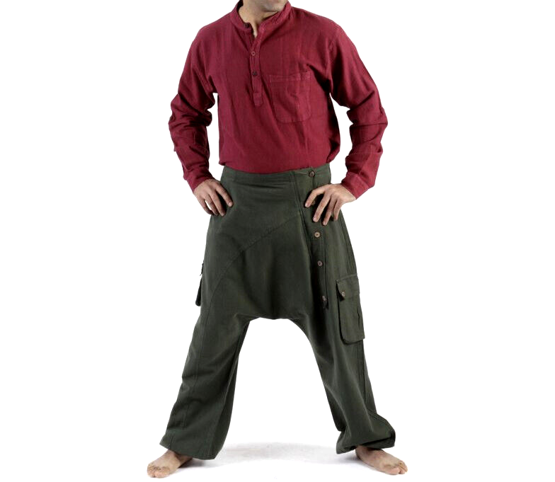 Haremshose Pumphose Aladinhose Pluderhose Yoga Goa Sarouel Baggy schwarz 34/36