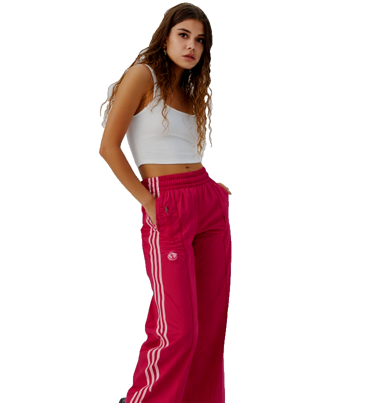 Adidas Originals Firebird Track Pants bordeaux mid wide leg Gr.2XL