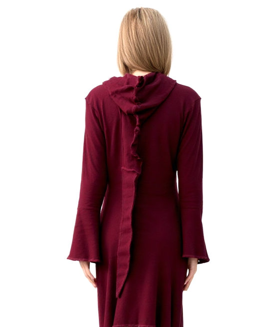 Gugel Zipfelkleid Shirtjacke Goa Ethno Medieval Hippie Pixie Gr. L/XL