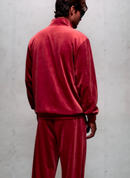 Karl Kani Jogginghose Samt signature Rot Gr. L