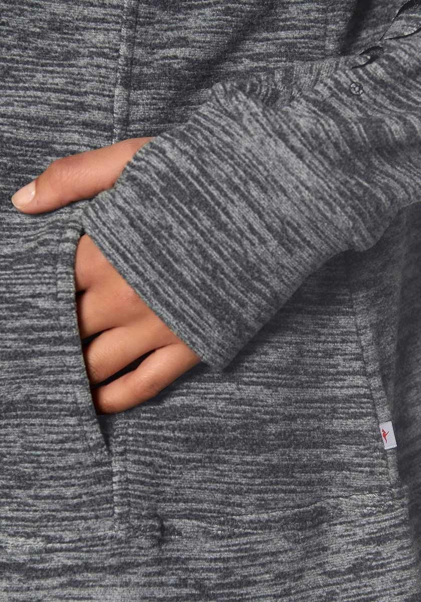 KangaROOS Fleecejacke grau melange Gr.40 - 50