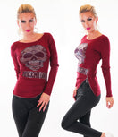 Zeige Bild ENZORIA Pulli mit Srass und Nieten Skull Gr.34/36 4