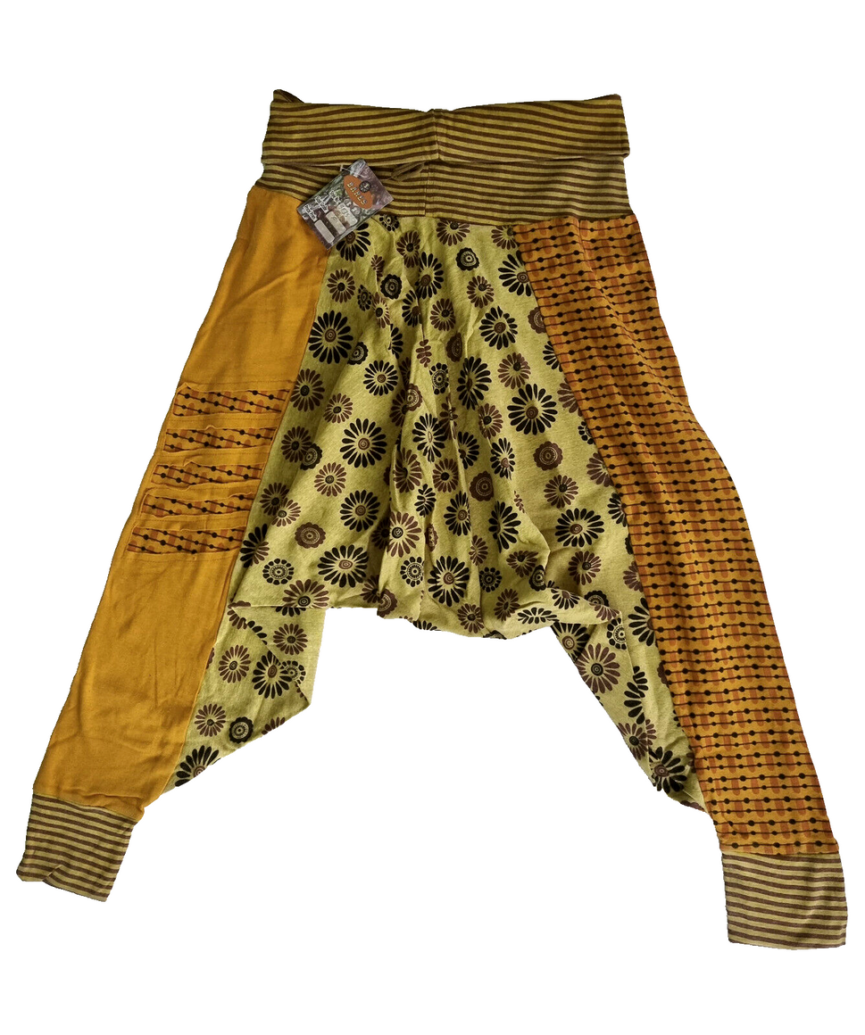 Original Nepal Haremshose Pumphose Yoga Goa Sarouel Baggy Hippie Boho Gr.34-44