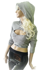 Zeige Bild Sexy Cropped Hoodie bauchfrei Gr.38 4