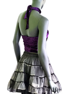 Zeige Bild Bäres Samttop  Gothic Neckholder lila Gr. 34/36 2