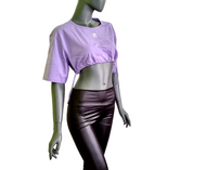 Adidas 2 Teiler Trefoil oversized cut IC7203 violett Gr.M