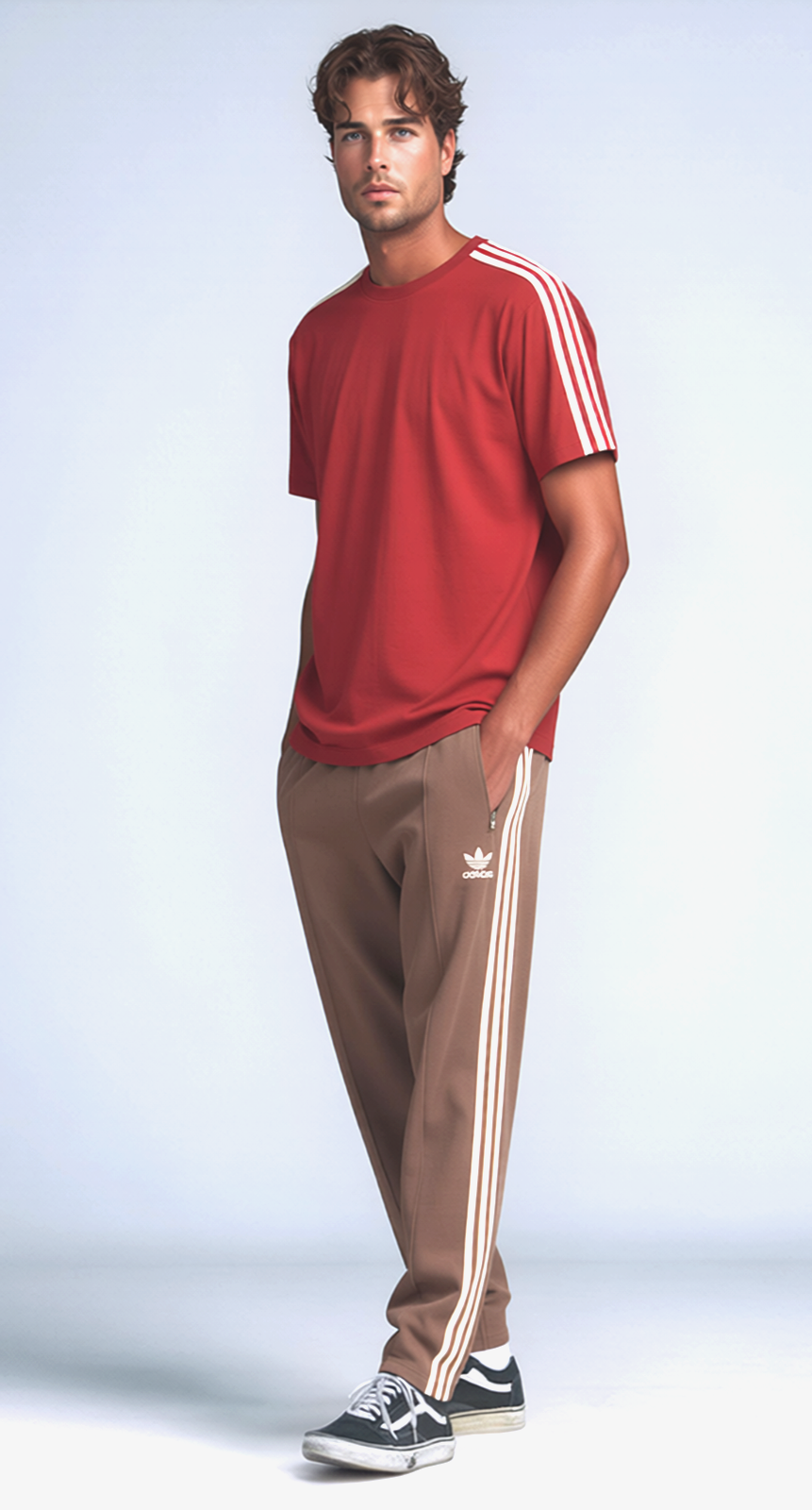 ADIDAS ORIGINALS Adicolor Classics Beckenbauer Trackpants braun-beige Gr.2XL