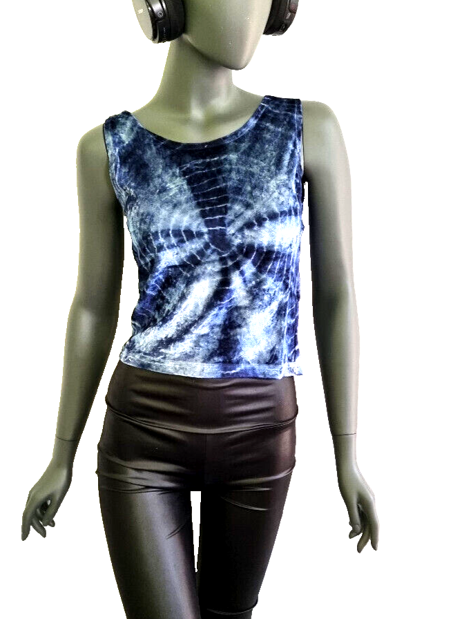 Bäres Samtshirt Rave Hippie Batik Damen Gr.34/36