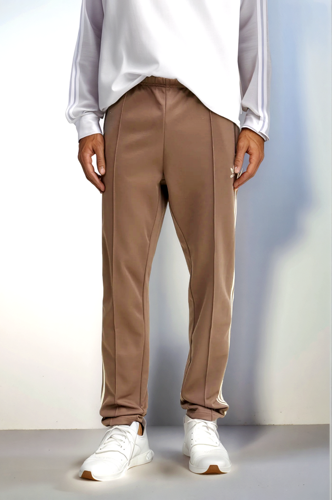 ADIDAS ORIGINALS Adicolor Classics Beckenbauer Trackpants braun-beige Gr.2XL