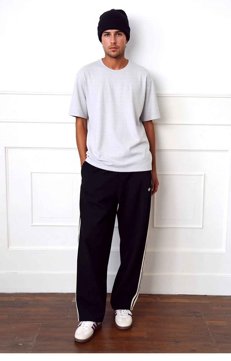 Adidas Originals Trackpant 70´s wide leg black Gr.3XL